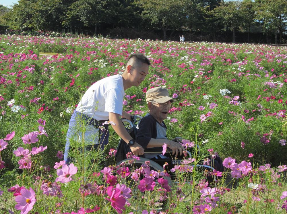 9月の外出レクレーションでの一コマ